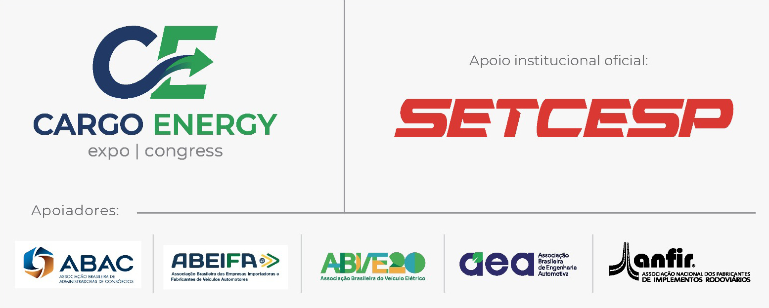 Cargo Energy — Apoio institucional oficial SETCESP e apoiadores ABAC, ABEIFA, ABVE, AEA e ANFIR